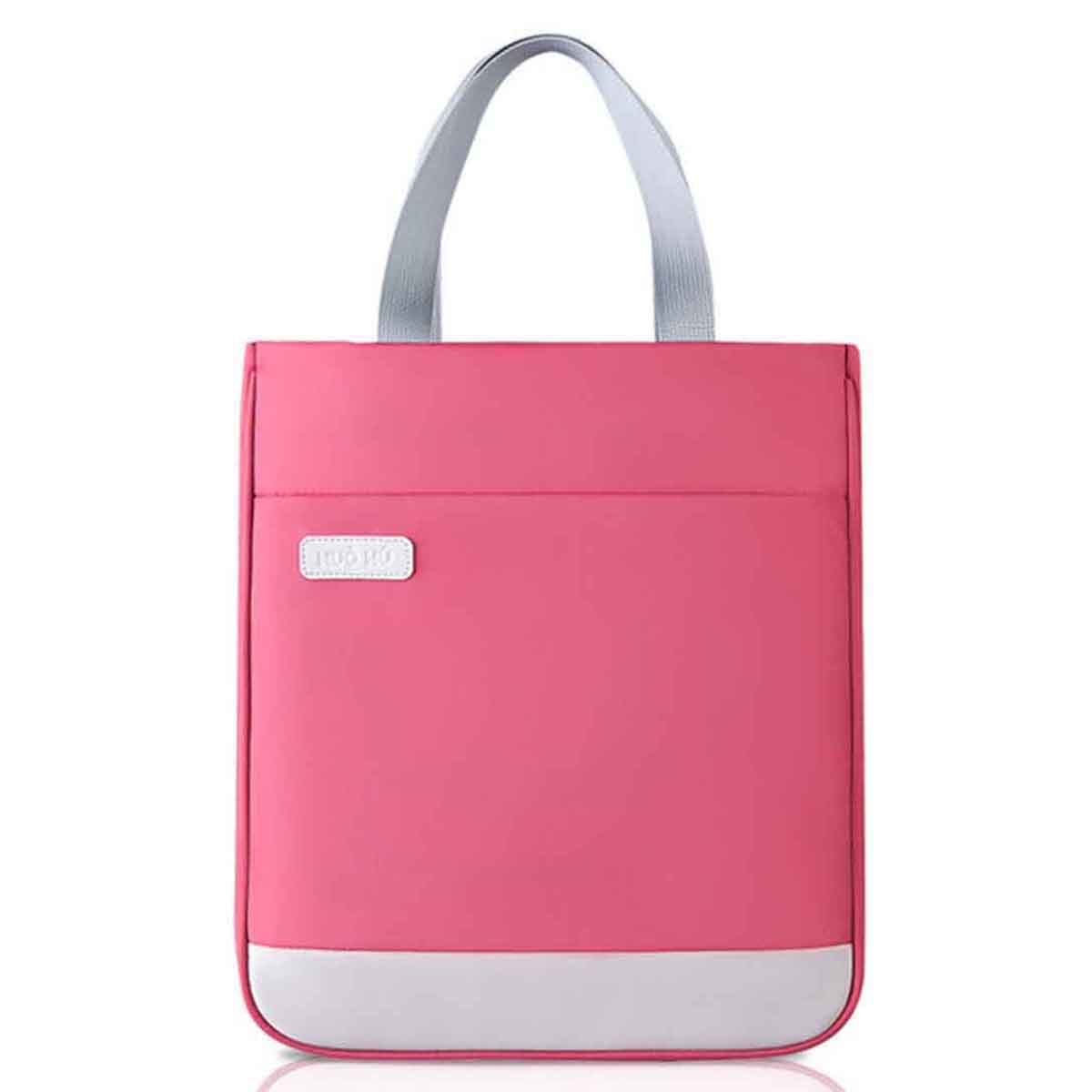 نوهو حقيبة يد مدرسية باللون الأحمر الوردي