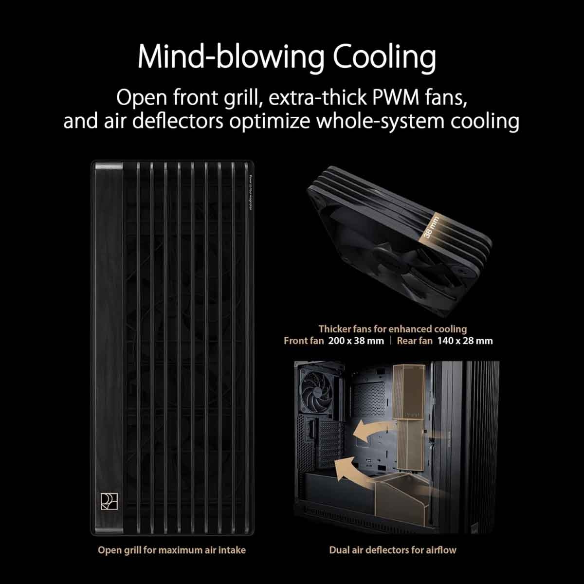 ASUS ProArt PA602 Wood Edition Metal Panel E-ATX PC Case