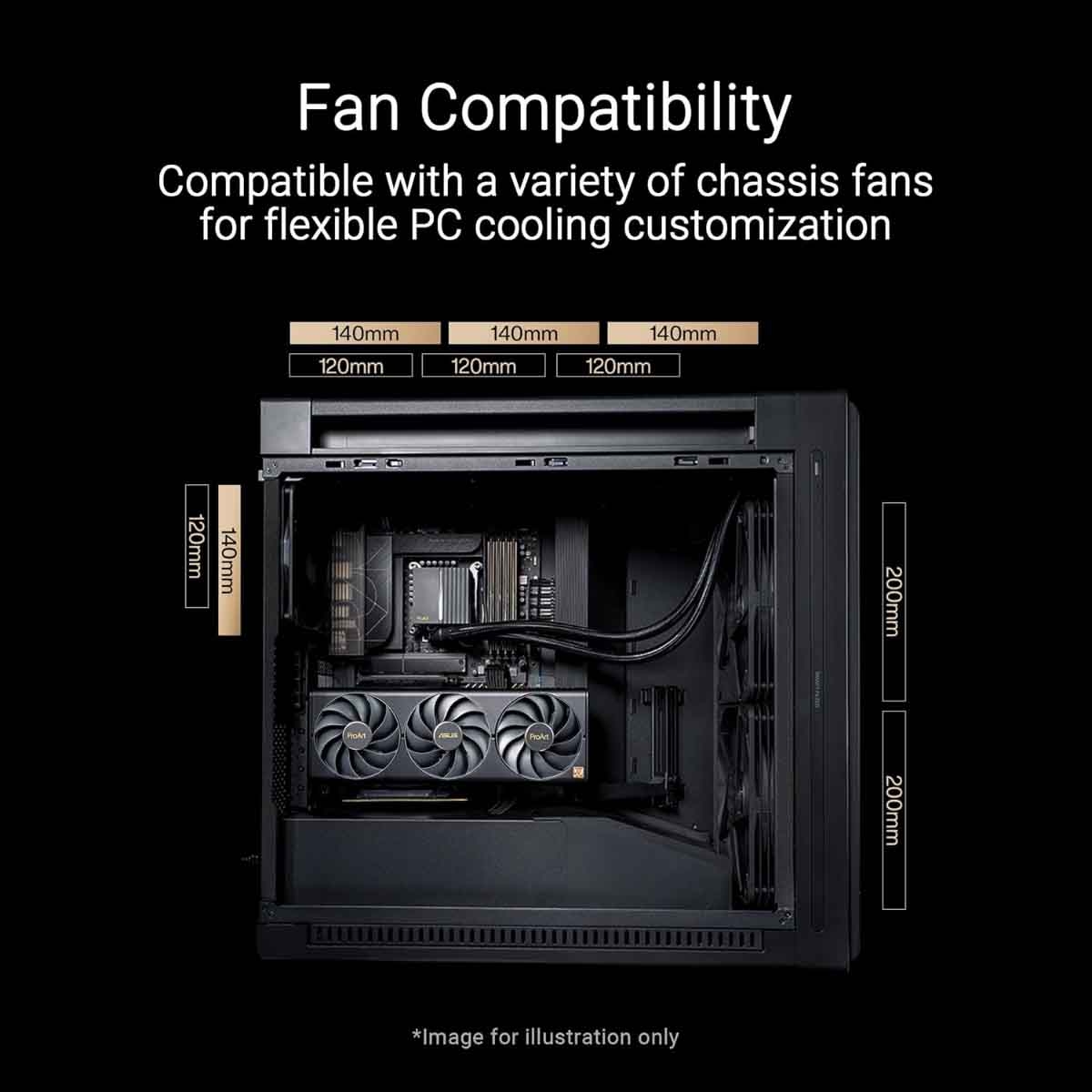 ASUS ProArt PA602 Wood Edition Metal Panel E-ATX PC Case