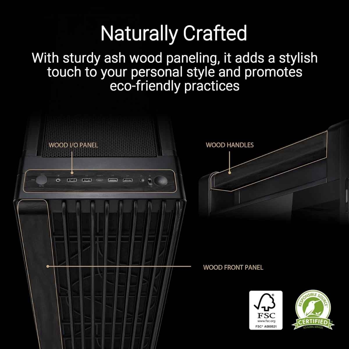 ASUS Proart PA602 Wood Edition E-ATX PC Case