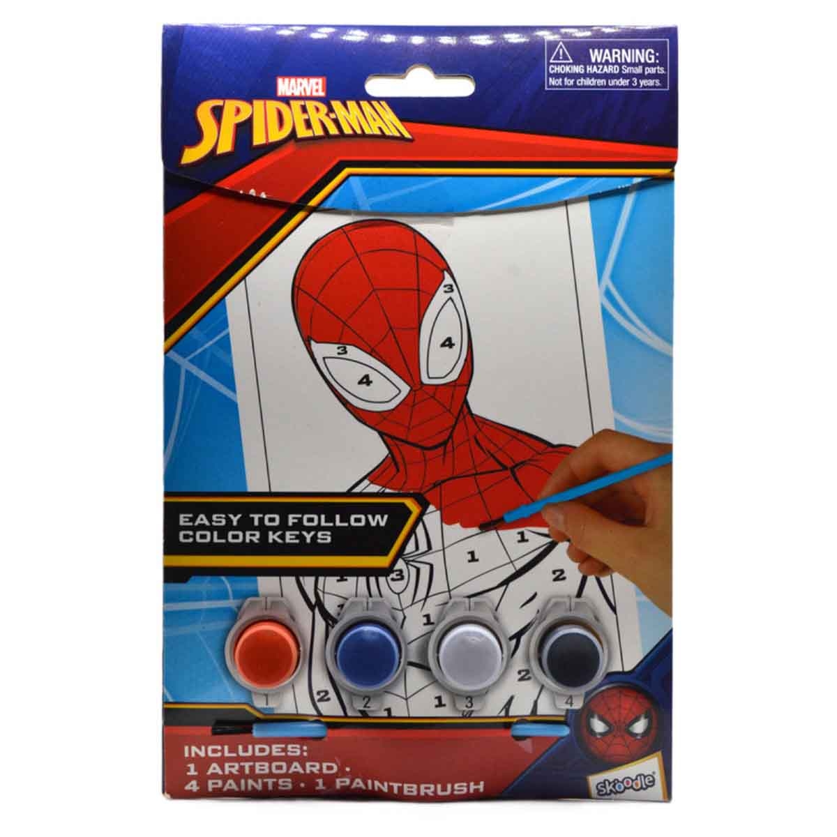 سبايدر مان مجموعة تلوين بالأرقام للأطفال بعمر 3-4 سنوات