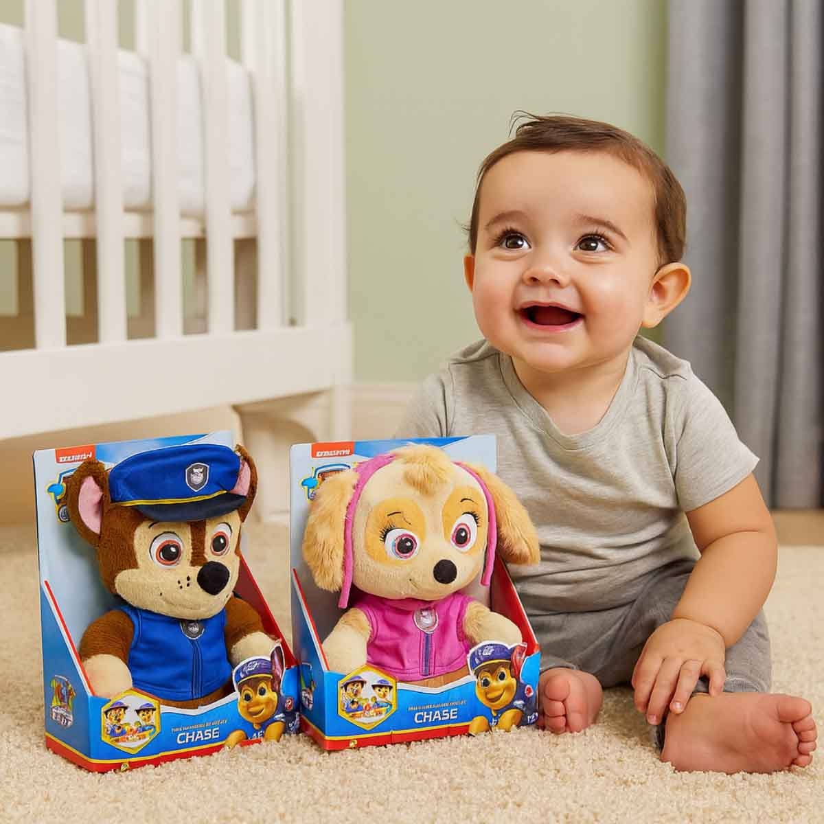 Paw Patrol 10" Bedtime Chase Assorted Plush Unisex, 3-4 Years