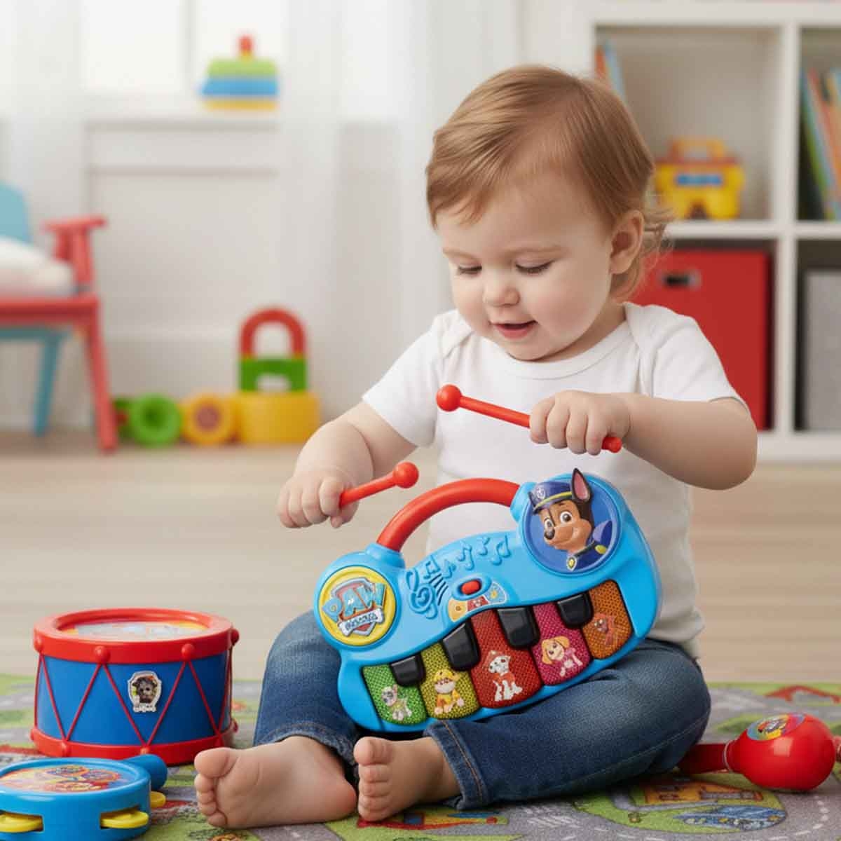 باو باترول مجموعة فرقة موسيقية إلكترونية، للجنسين، من عمر 3 إلى 4 سنوات