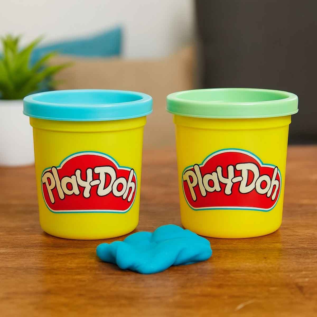 بلاي-دو عبوتان من عجين اللعب المنوّع للجنسين، عمر 3-4 سنوات