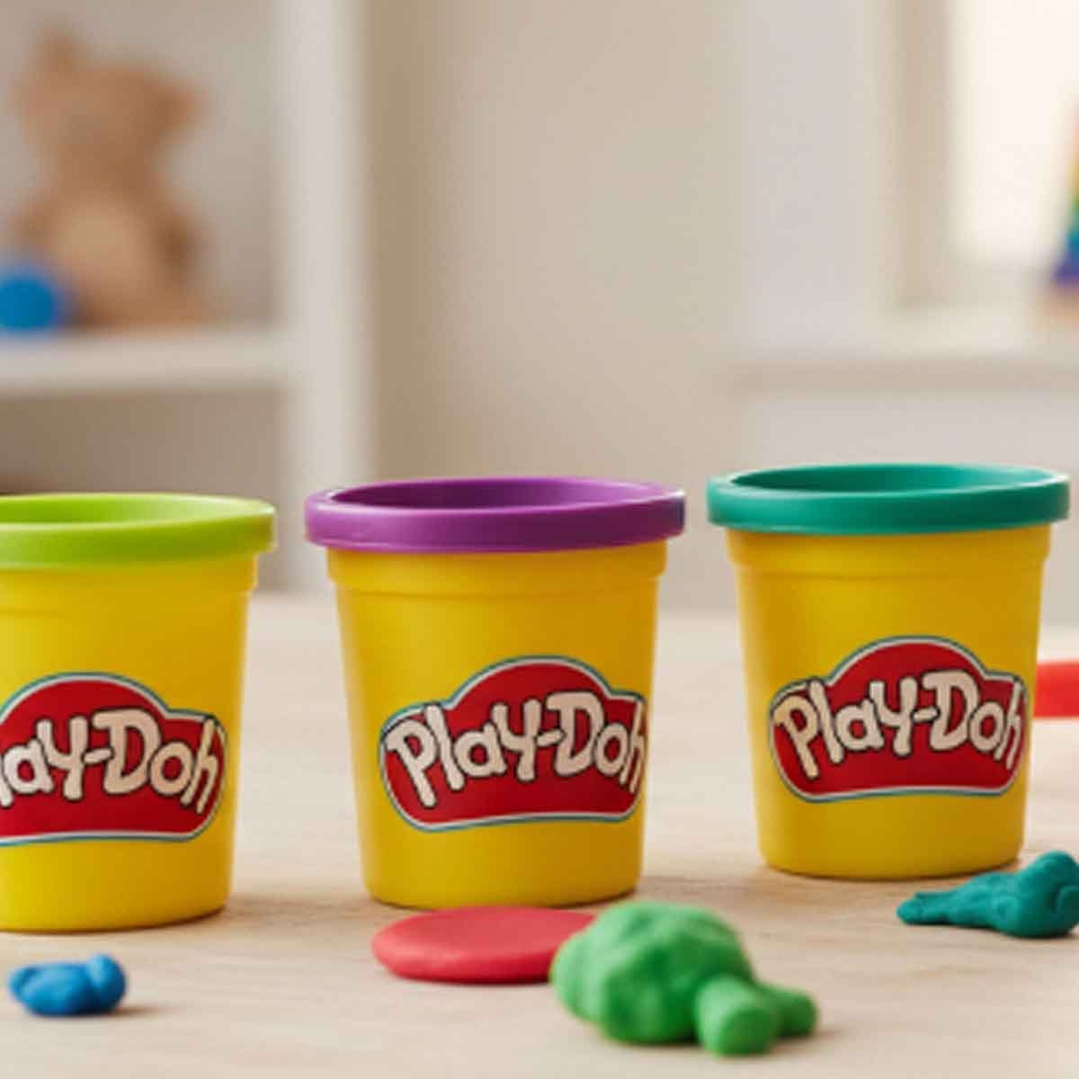 Play-Doh 4 Pack Vibrant Dough Set Unisex, 3-4 Years