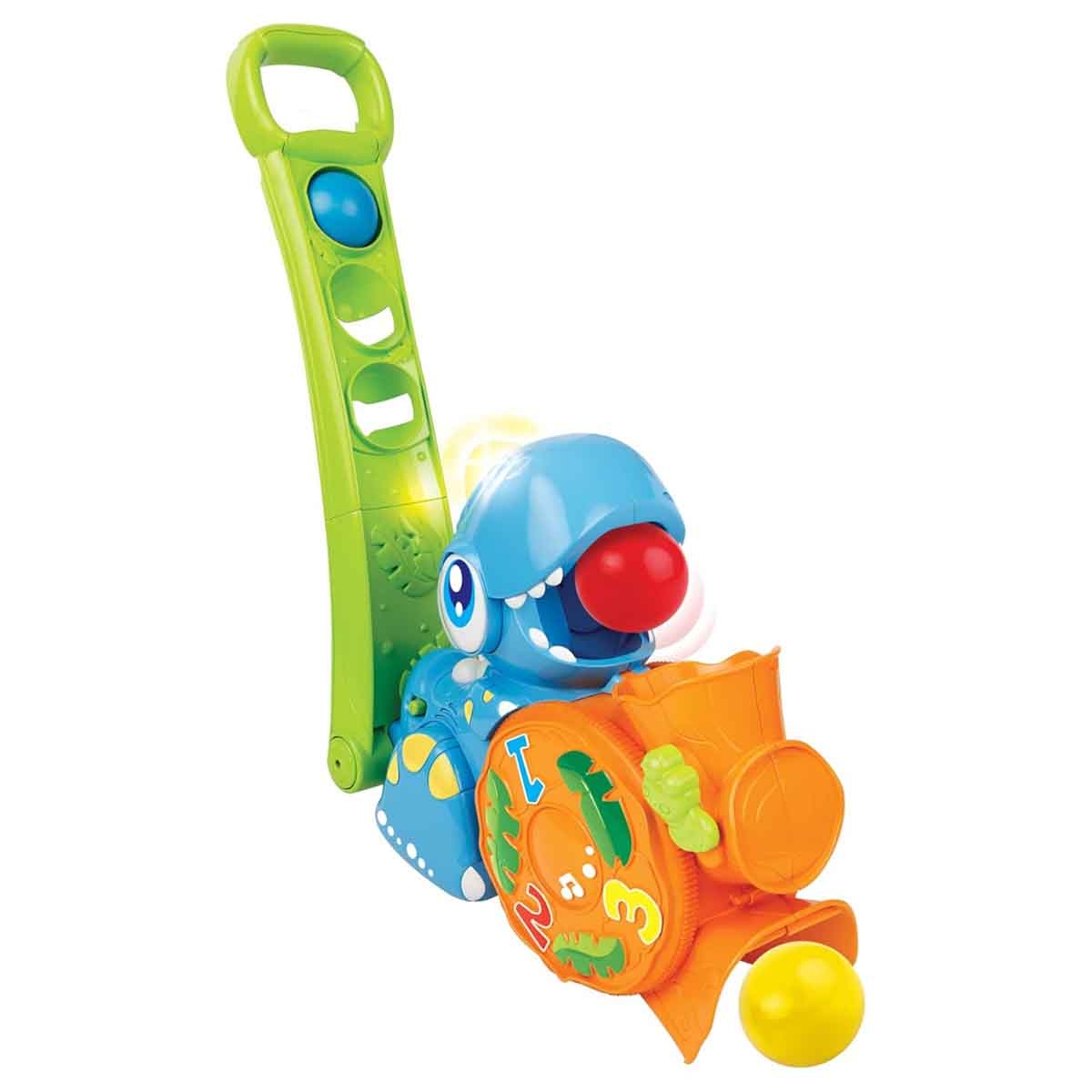 وينفن لعبة الديناصور الممتعة المتحركة بالدفع للأطفال الصغار 0-2 سنة