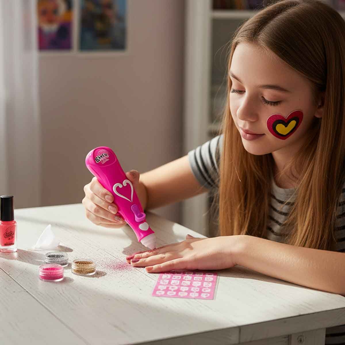 Mei Bo Kai Nail Art Studio Set Girls, 5-7 Years