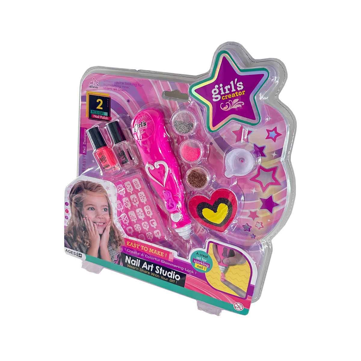 Mei Bo Kai Nail Art Studio Set Girls, 5-7 Years