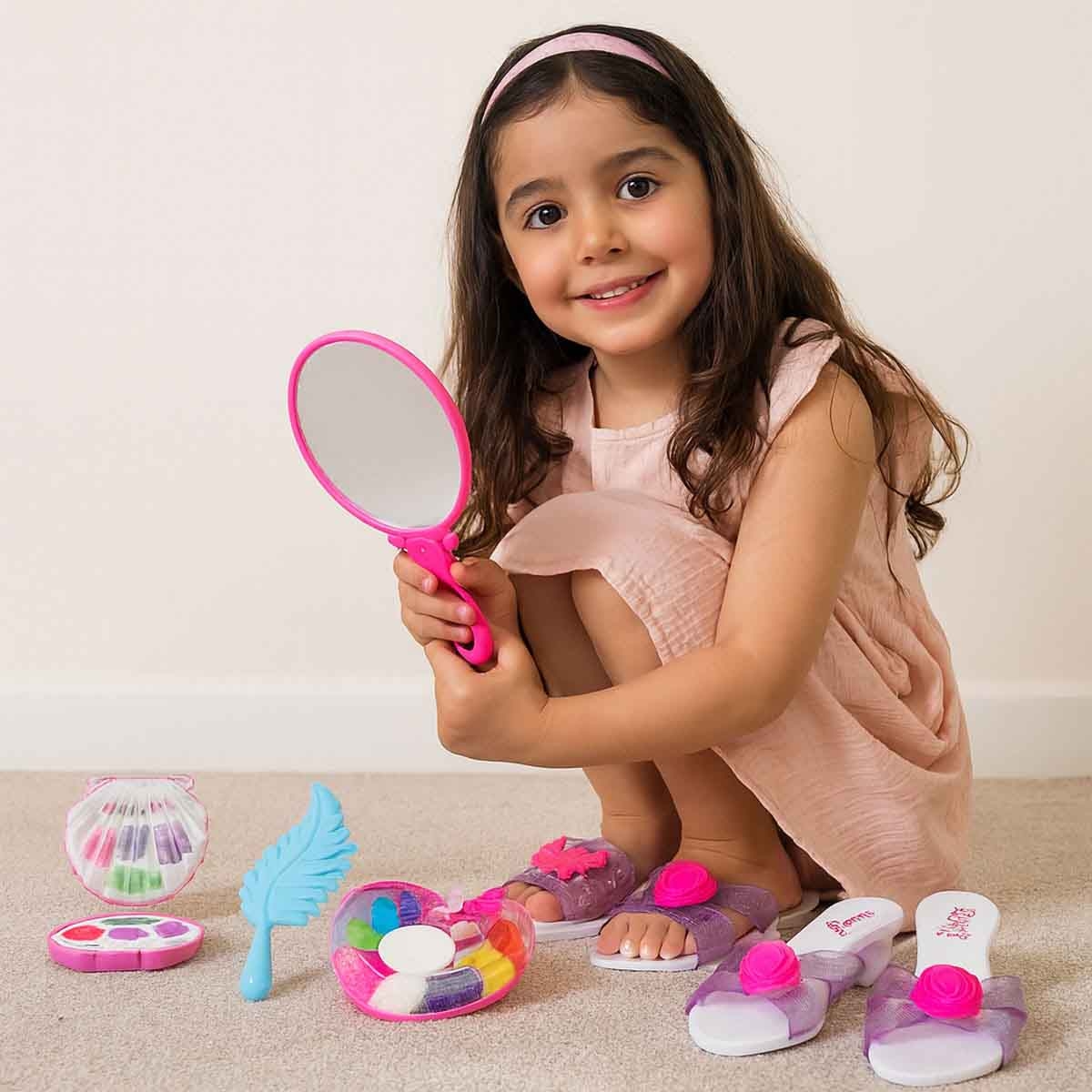 Power Joy Glamglam Charm Pink Accessories Play Set Girls, 3-4 Years