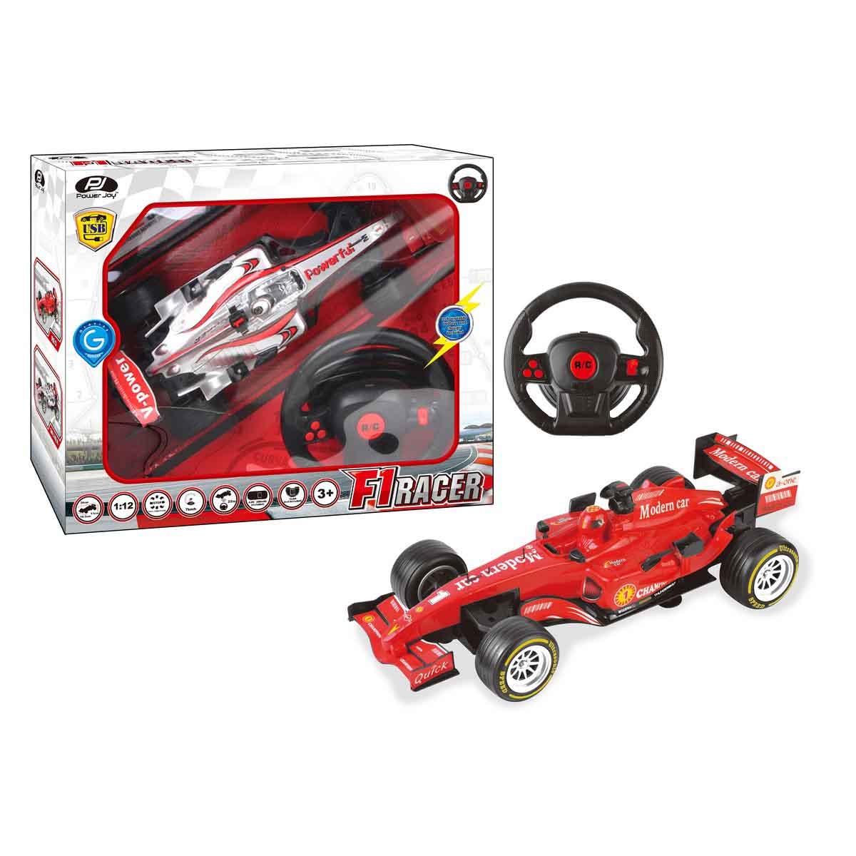 باور جوي سيارة سباق فورمولا 1 بالتحكم عن بعد للأولاد، عمر 3-4 سنوات