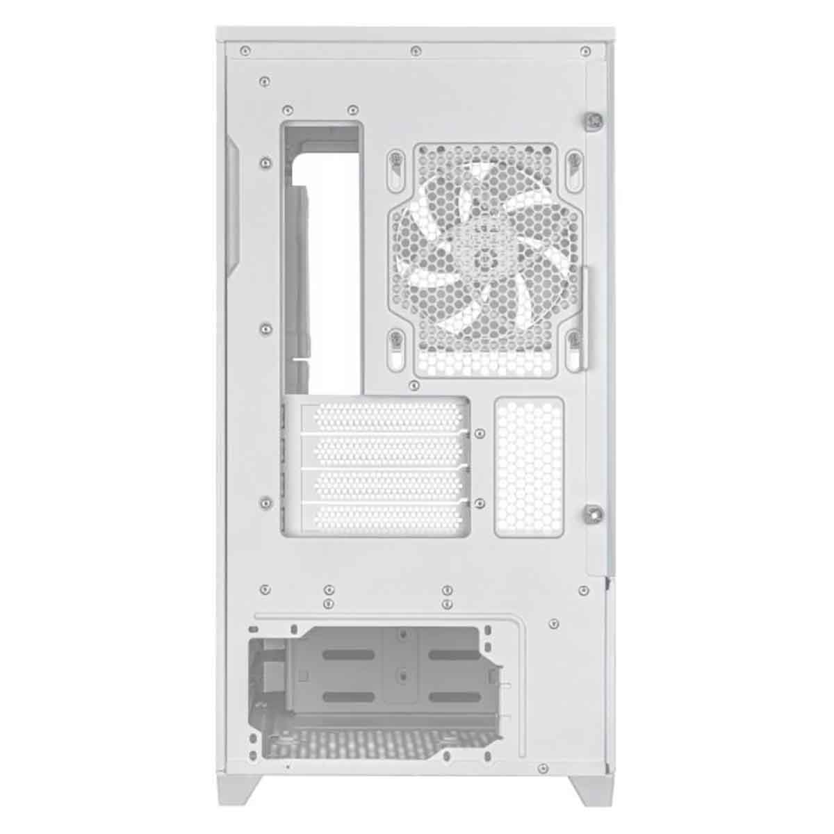 Asus White Prime AP202 TG ARGB Mid-Tower Gaming PC Case