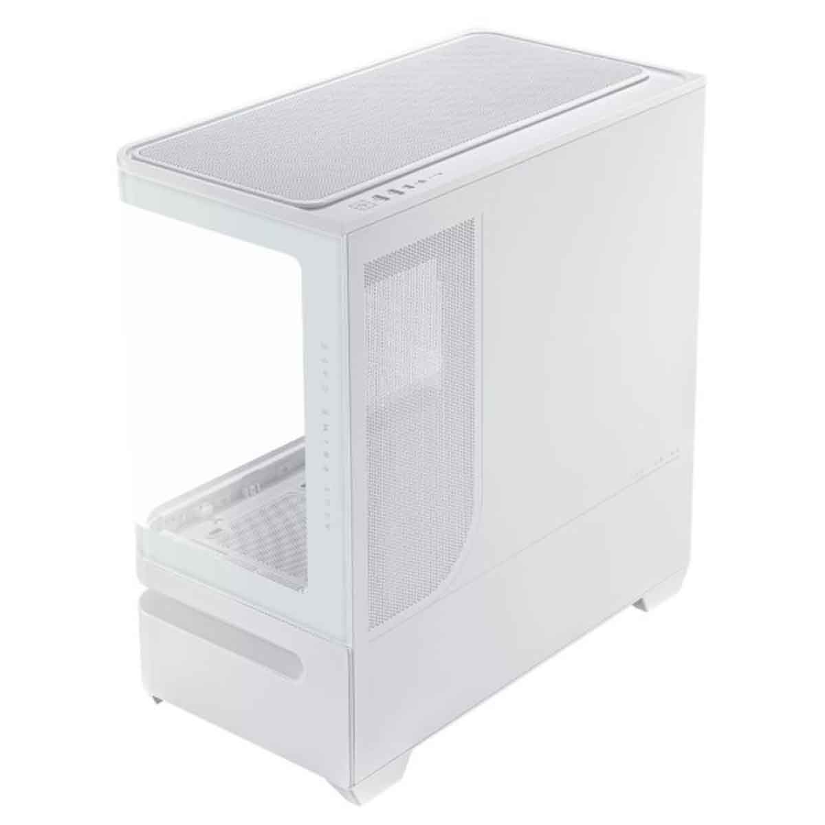 Asus White Prime AP202 TG ARGB Mid-Tower Gaming PC Case