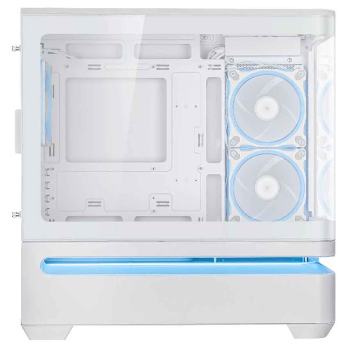 Asus White Prime AP202 TG ARGB Mid-Tower Gaming PC Case