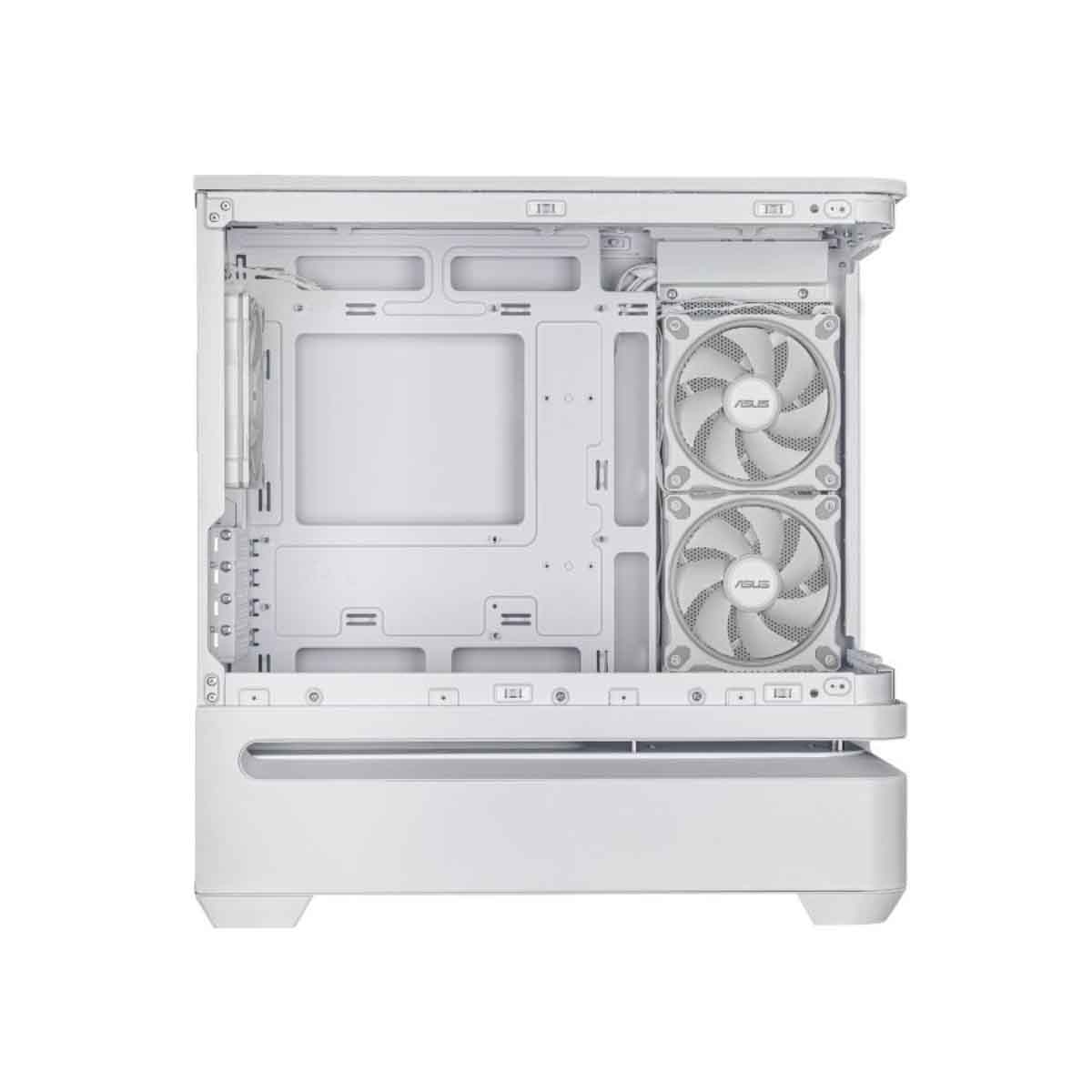 Asus White Prime AP202 TG ARGB Mid-Tower Gaming PC Case