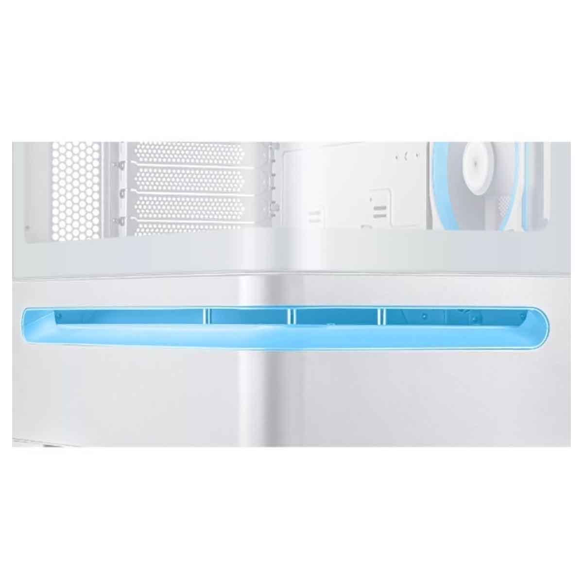 Asus White Prime AP202 TG ARGB Mid-Tower Gaming PC Case