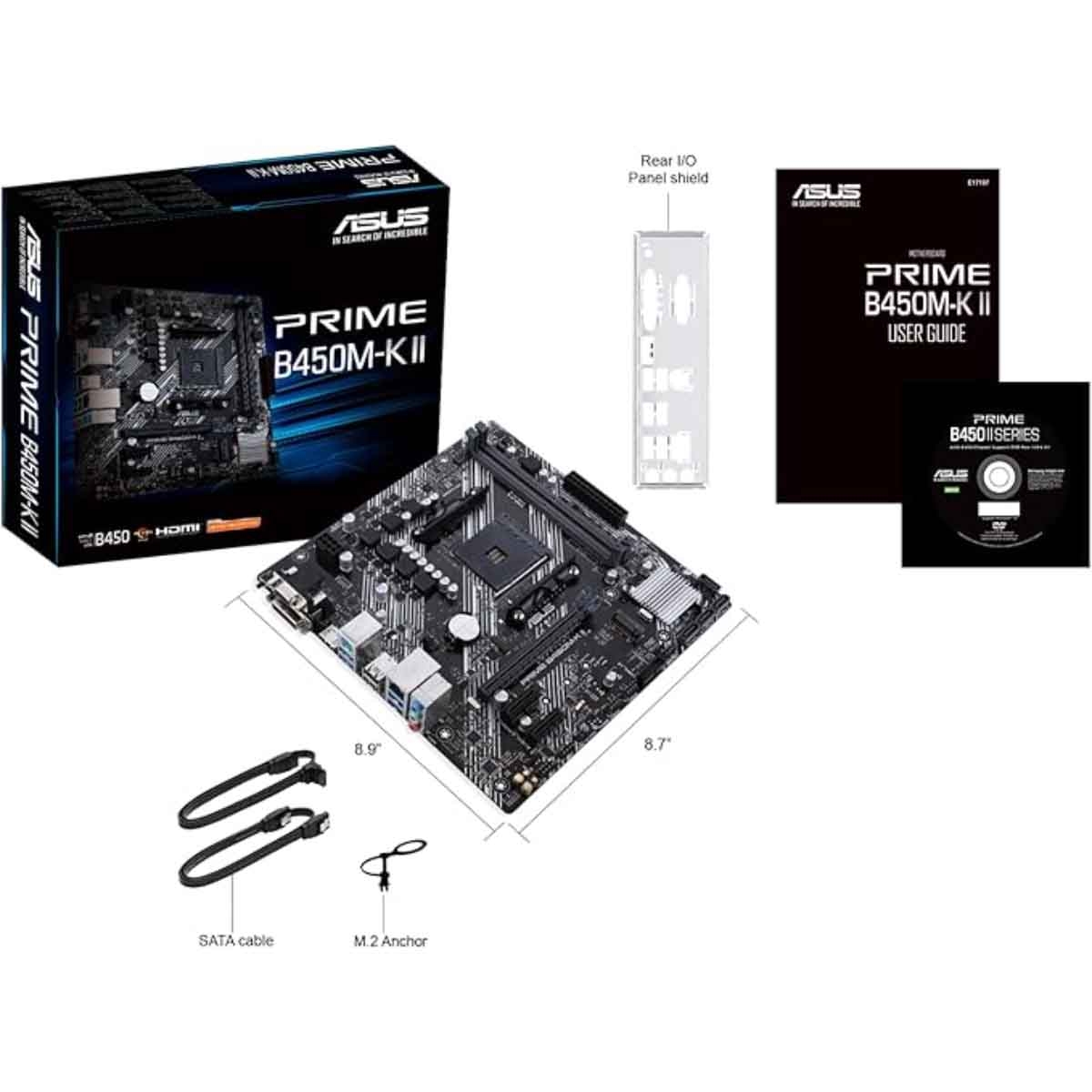 Asus Prime B450M-K II Motherboard