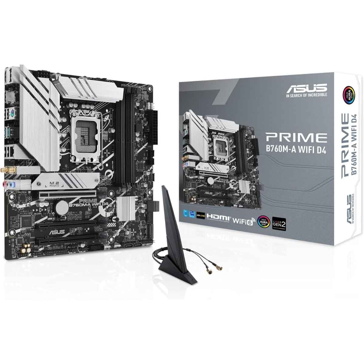 ASUS Prime B760M-A WiFi DDR4 Gaming Motherboard