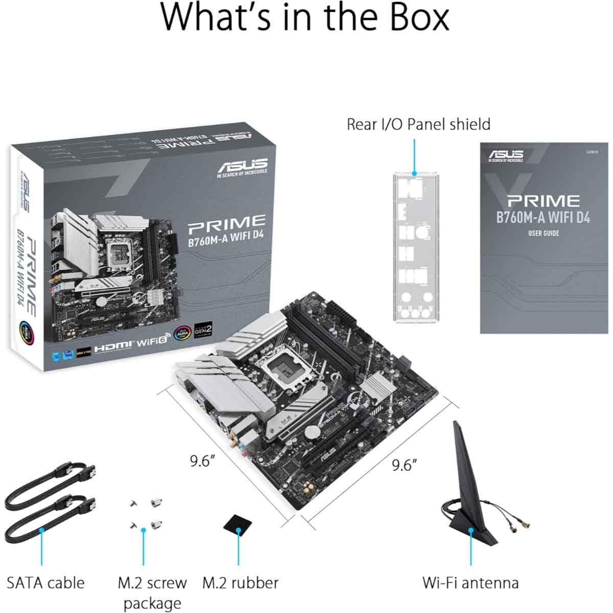 ASUS Prime B760M-A WiFi DDR4 Gaming Motherboard