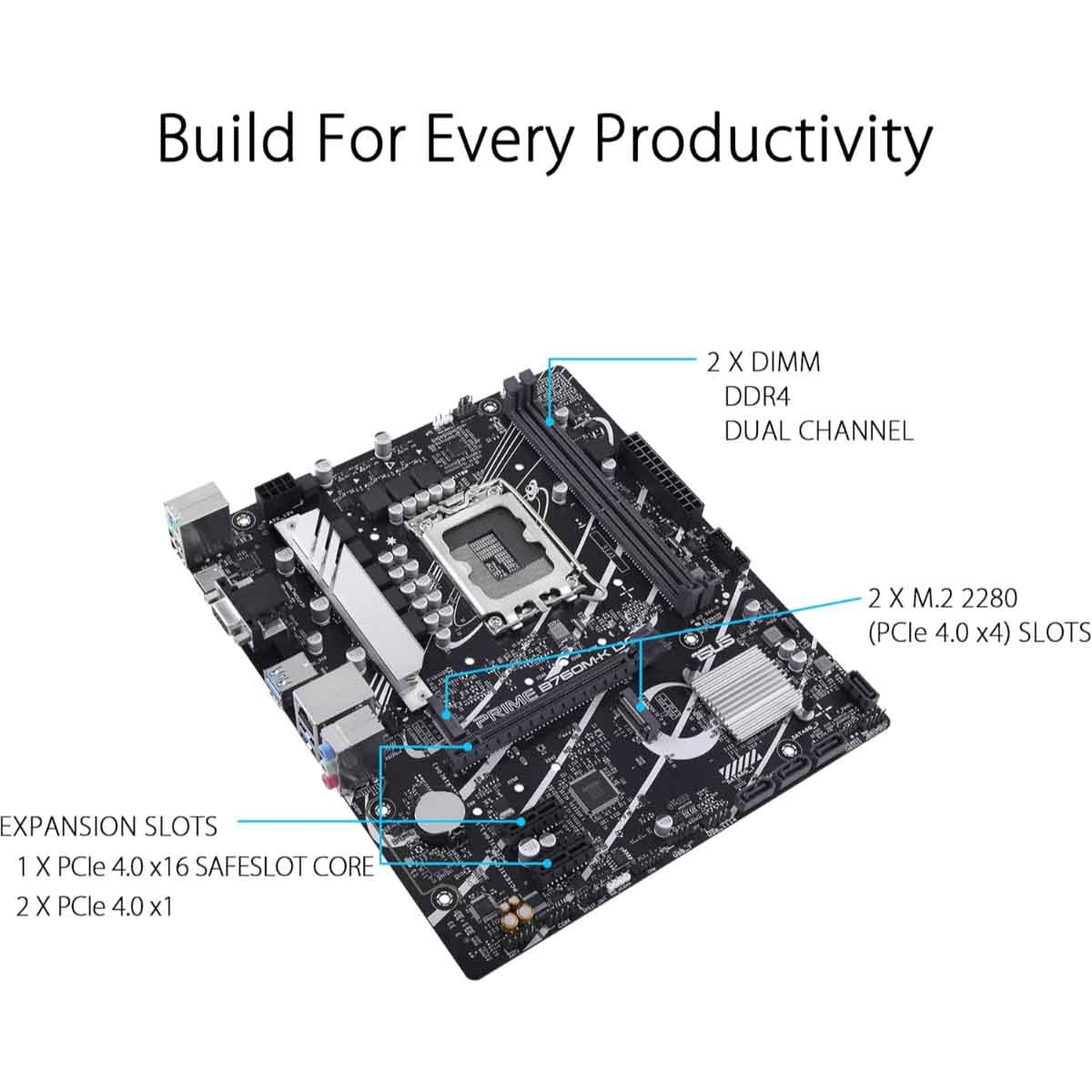 Asus Prime B760M-K D4 Motherboard