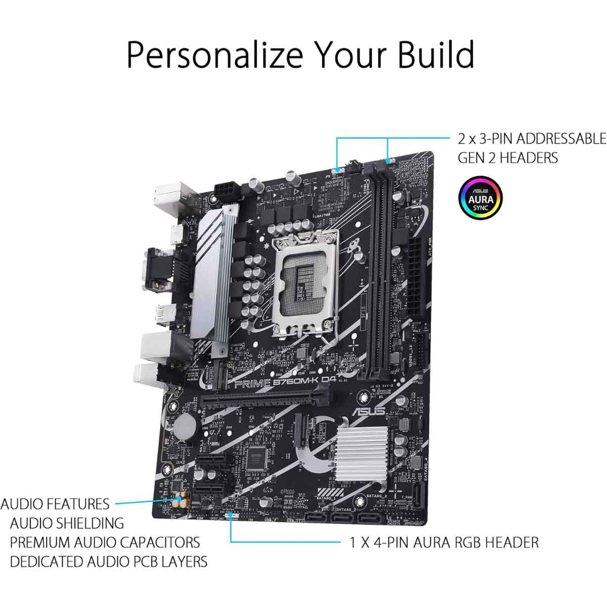 Asus Prime B760M-K D4 Motherboard
