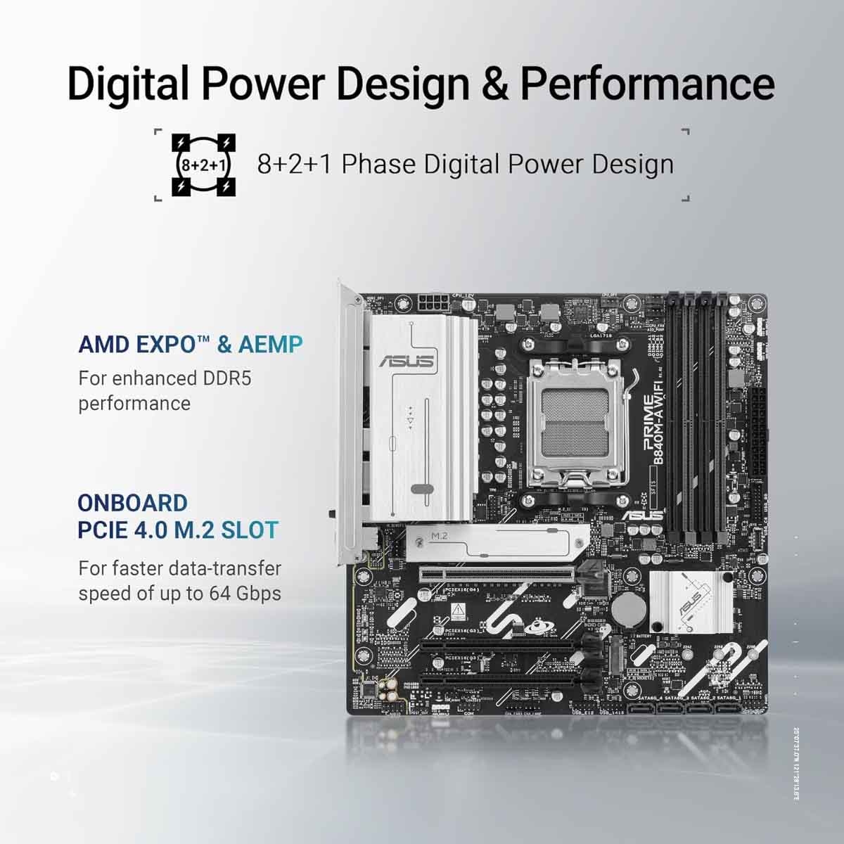 Asus Prime B840M-A WiFi Motherboard