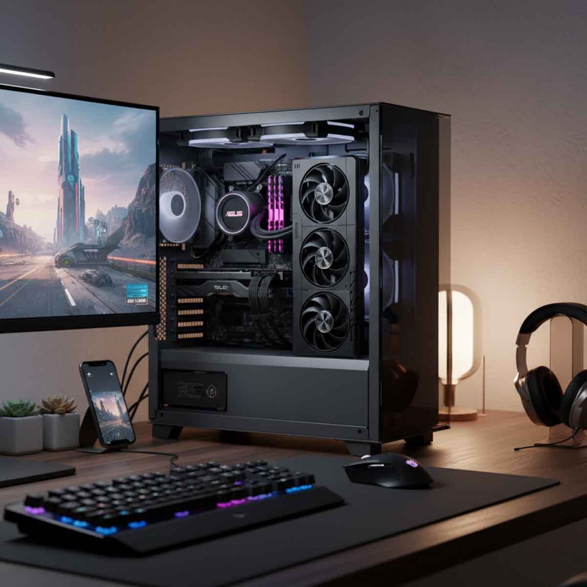 أسوس بطاقة رسومات برايم آر تي إكس 5060 أوفر كلوك 8 جيجابايت