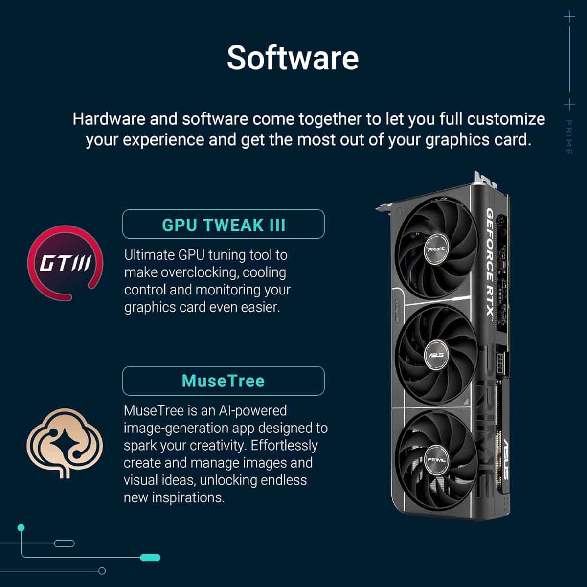 أسوس بطاقة رسومات برايم آر تي إكس 5060 تي آي أوفر كلوك 16 جيجابايت