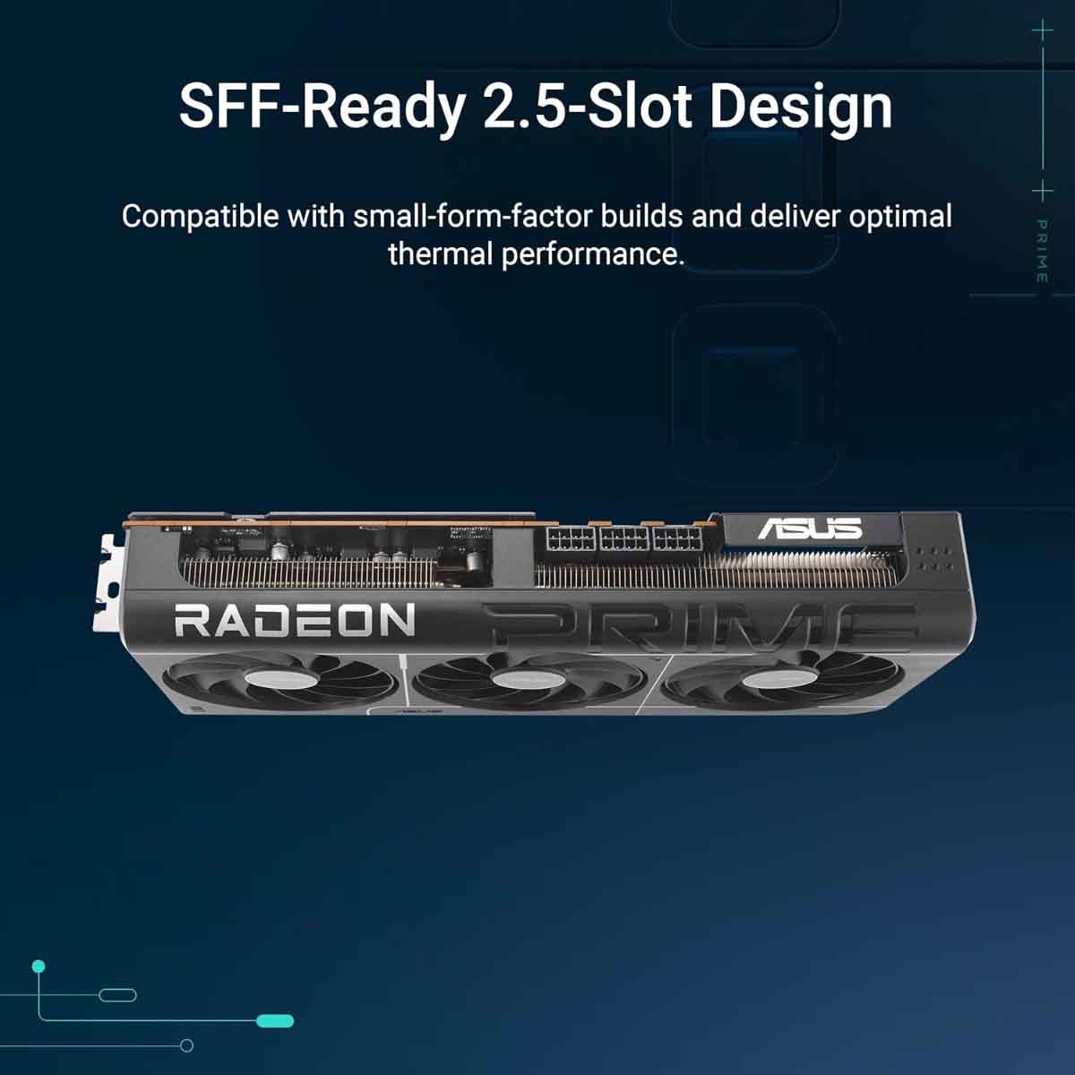 أسوس بطاقة رسومات برايم آر إكس 9070 إكس تي أوفر كلوك 16 جيجابايت