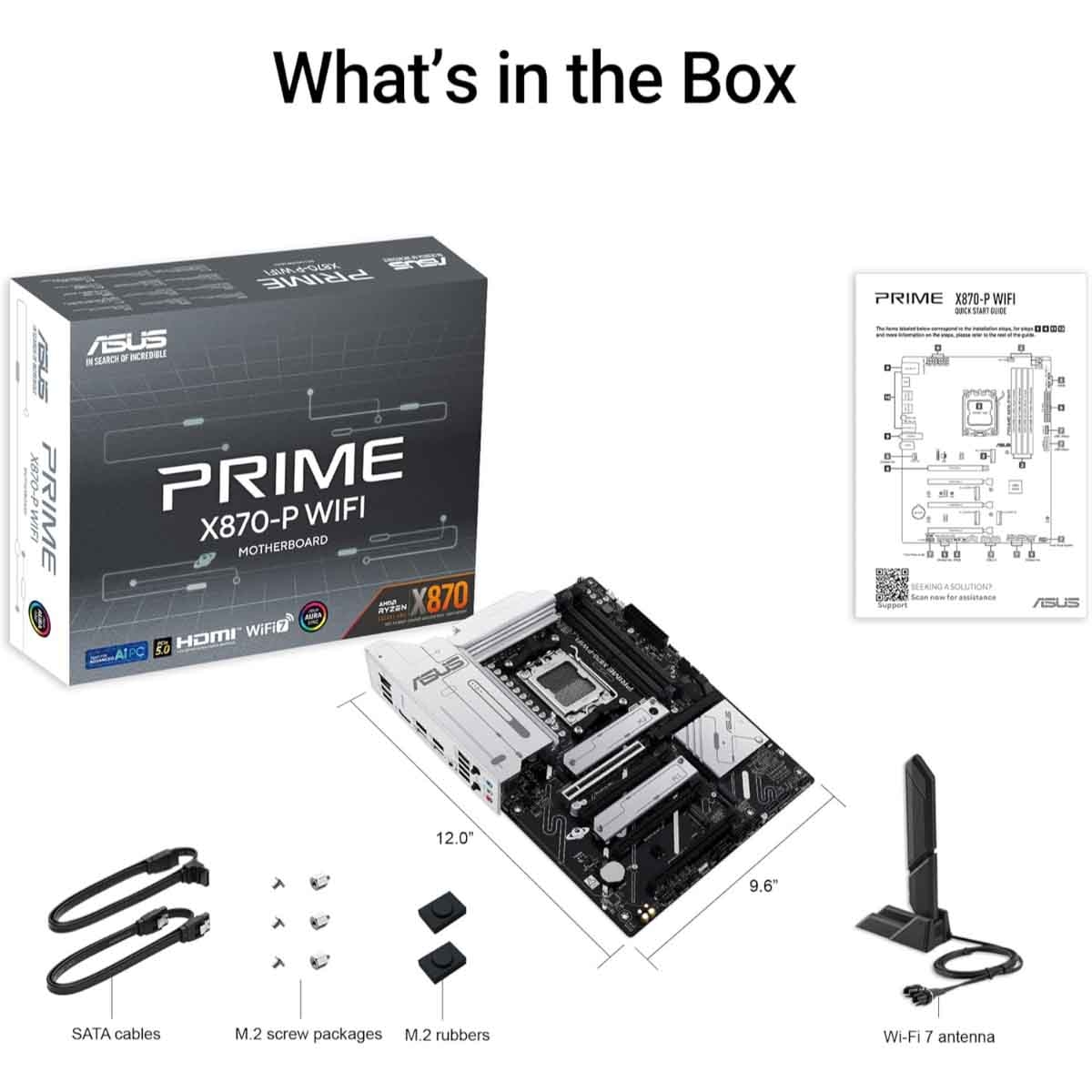 أسوس برايم X870-P واي فاي لوحة أم للألعاب