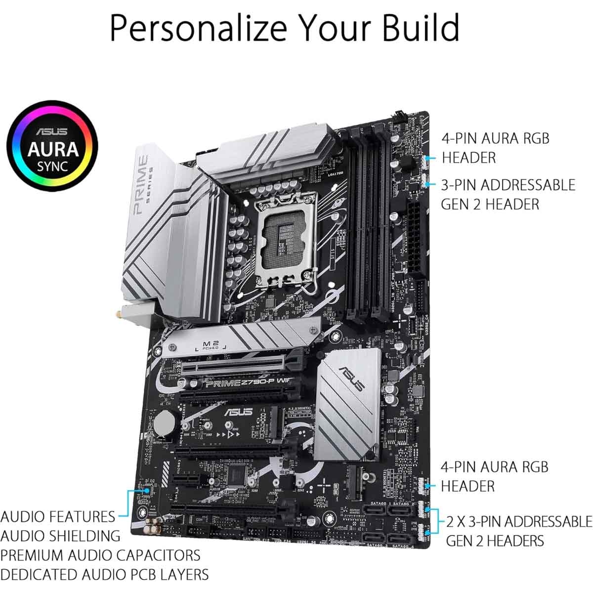 أسوس برايم Z790-P واي فاي لوحة أم للألعاب