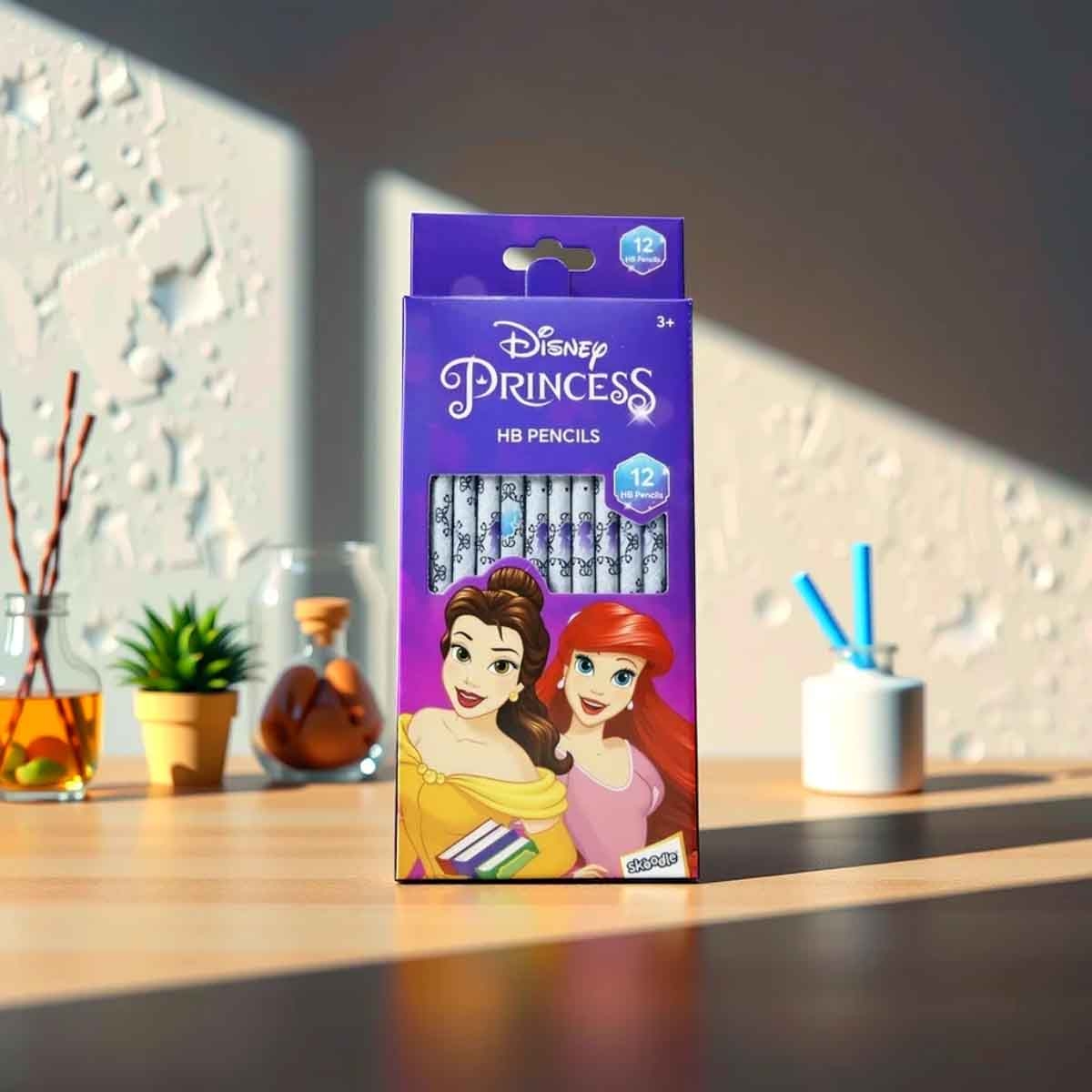 Disney Princess 12 HB Pencils Unisex, 3-4 Years