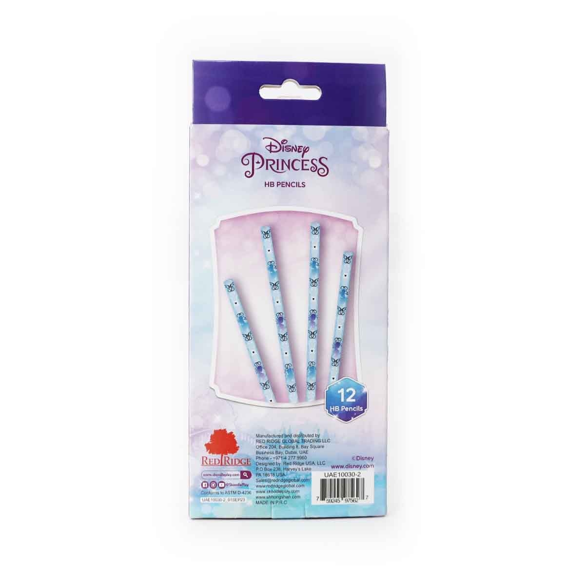 Disney Princess 12 HB Pencils Unisex, 3-4 Years