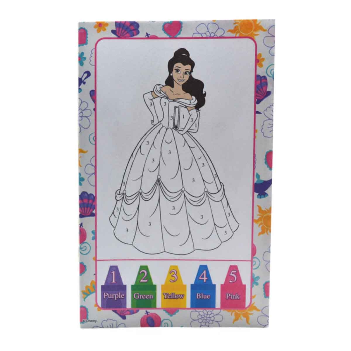 Disney Princess Color by Number Drawing Kit Unisex, 3-4 Years