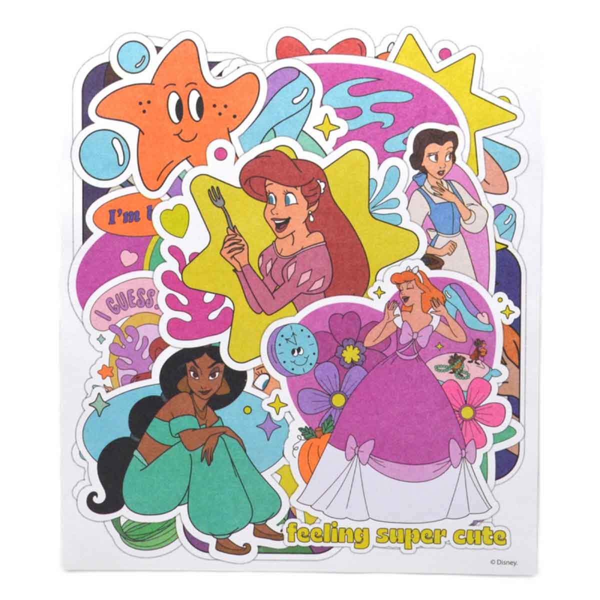 ديزني برينسيس ملصقات تتوهج في الظلام للأطفال بعمر 3-4 سنوات