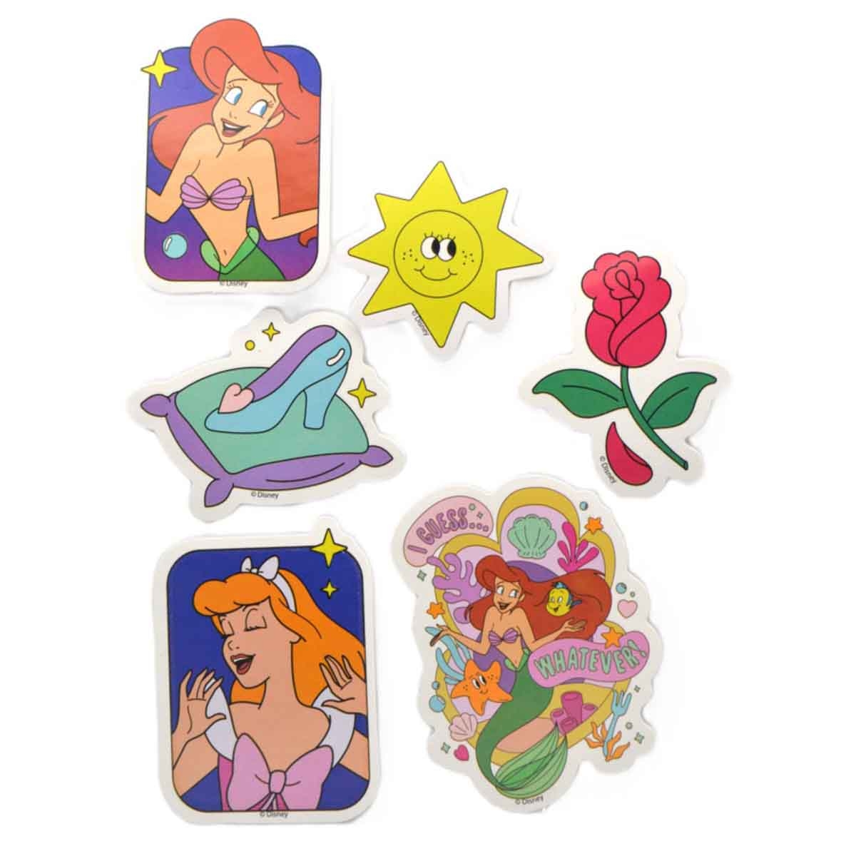 ديزني برينسيس ملصقات تتوهج في الظلام للأطفال بعمر 3-4 سنوات