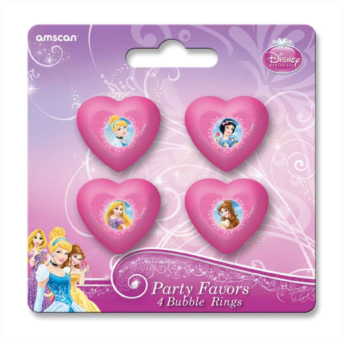 Disney Princess 4-Piece Sparkle Favor Rings Set
