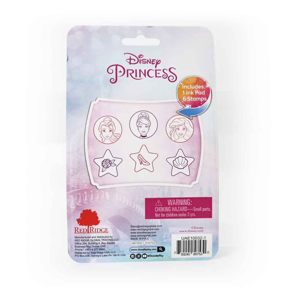 Disney Princess Stamps Kit with Ink Pad Unisex, 3-4 Years