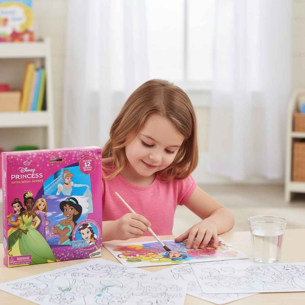 Disney Princess Magic Water Reveal Boards Unisex, 3-4 Years