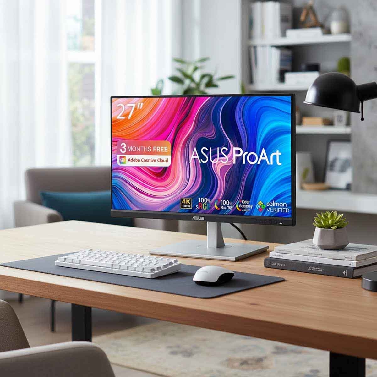 أسوس برو آرت PA279CV شاشة احترافية 27 بوصة بدقة 4K IPS