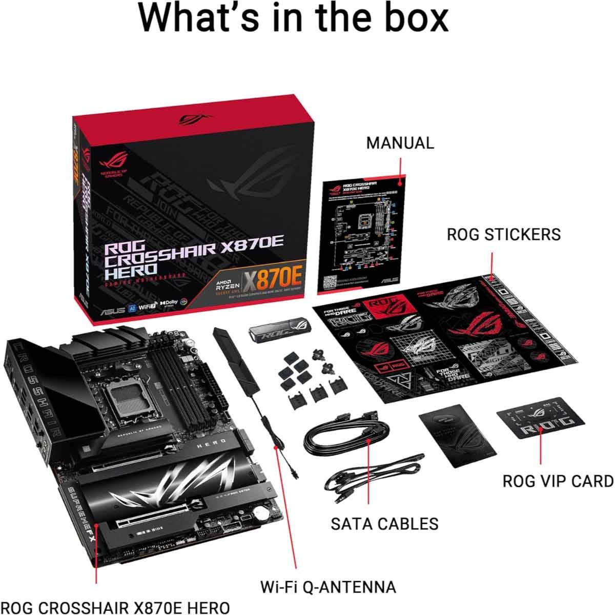 ASUS ROG Crosshair X870E Hero Gaming Motherboard