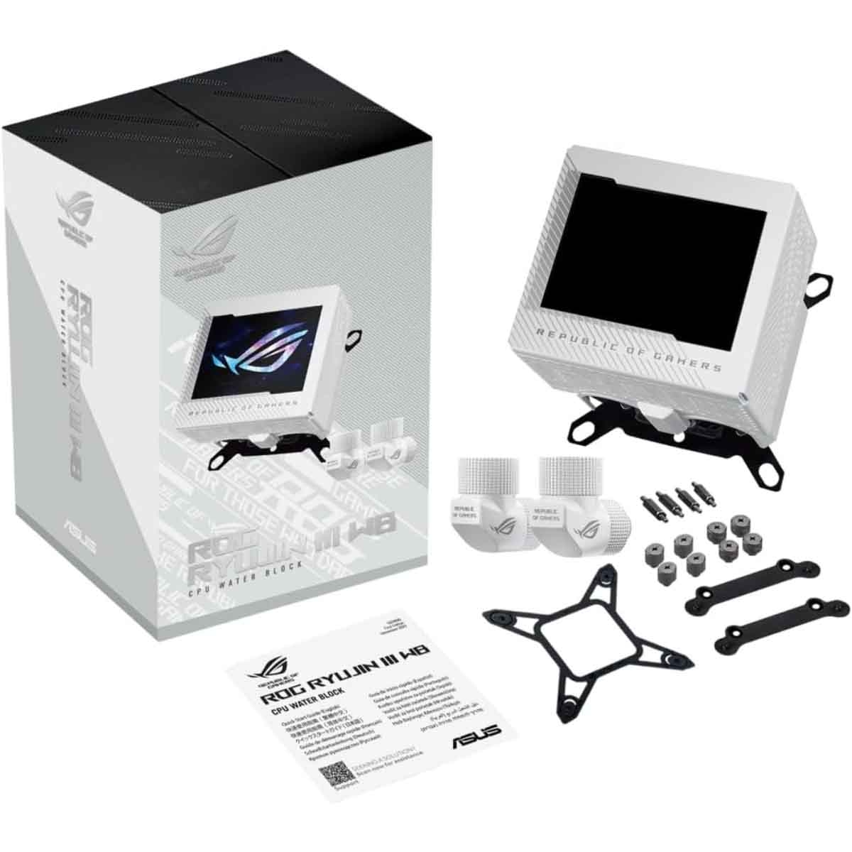 Asus White ROG Ryujin III WB Liquid CPU Cooler