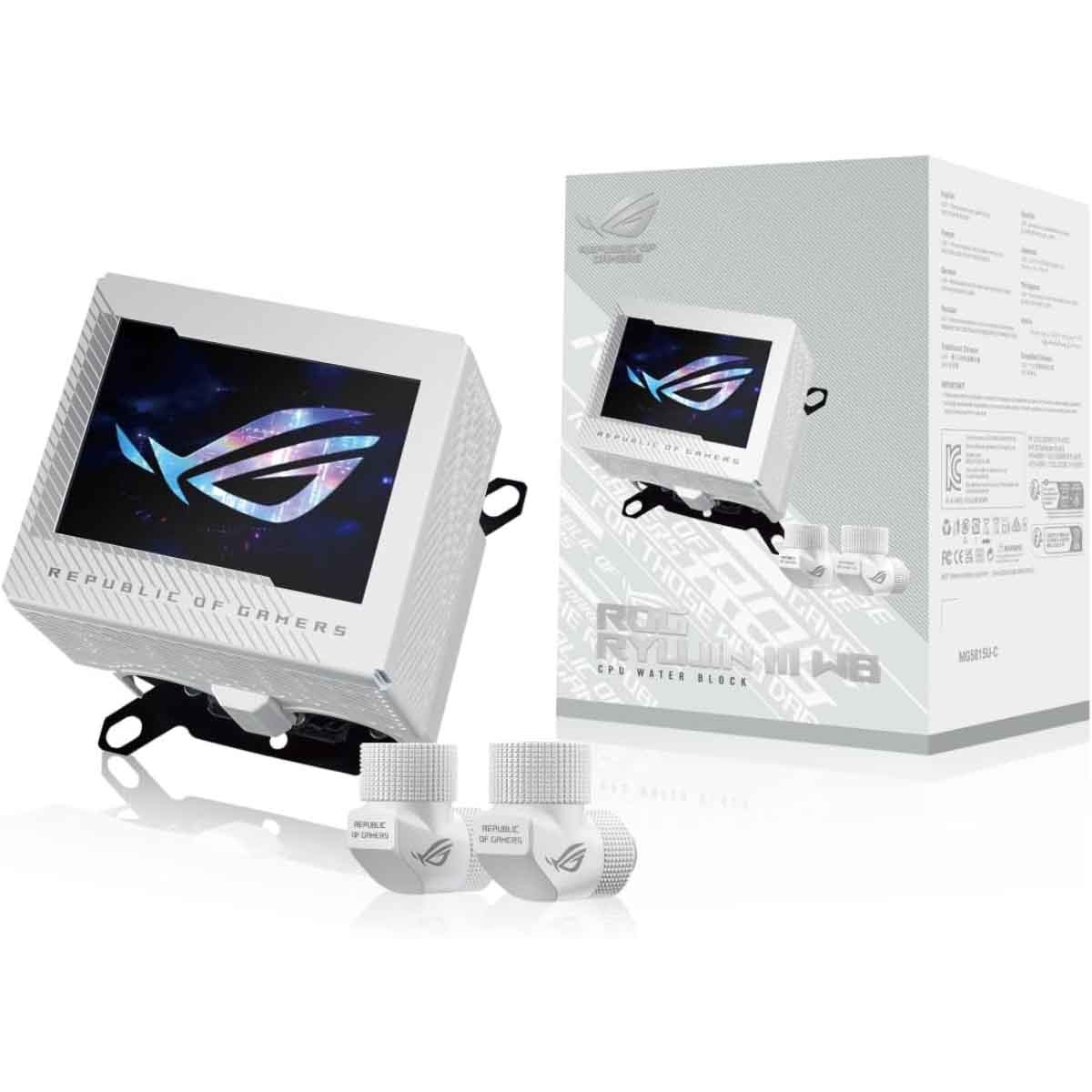 Asus White ROG Ryujin III WB Liquid CPU Cooler