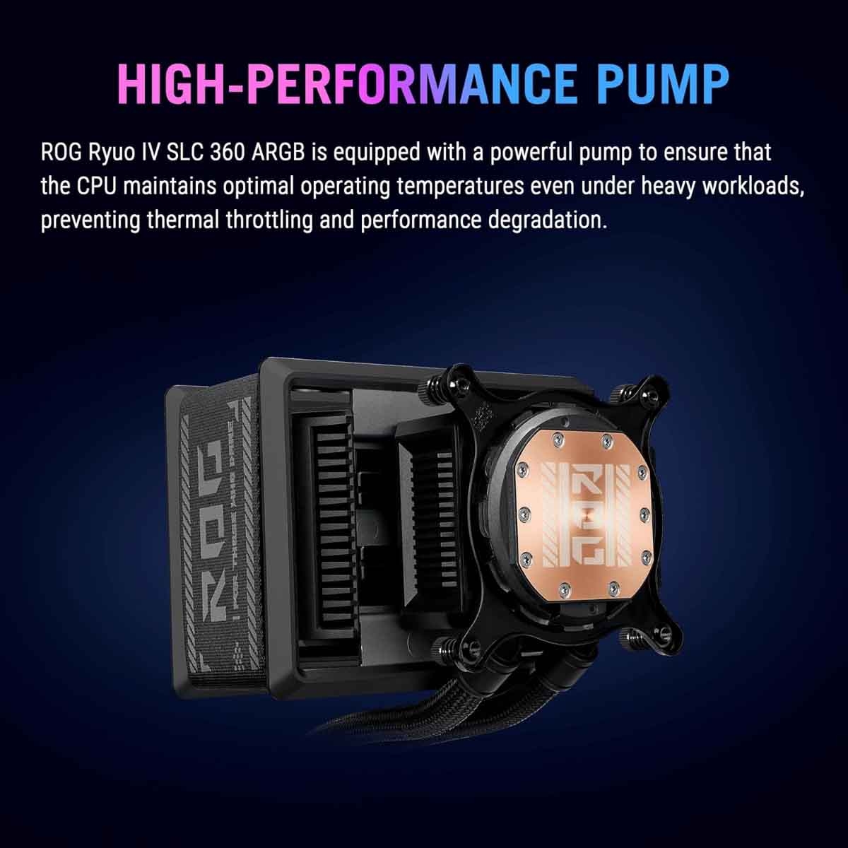 أسوس مبرد معالج سائل آر أو جي ريو 4 360 بإضاءة إيه آر جي بي