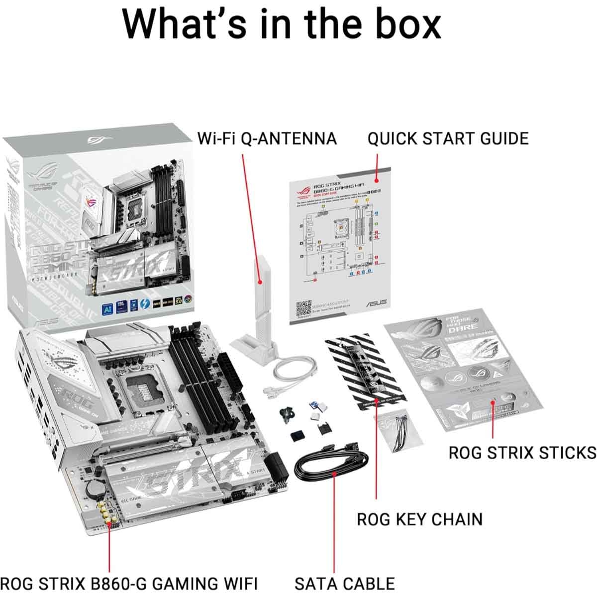 أسوس لوحة أم آر أو جي ستريكس بي860-جي غيمينغ واي فاي