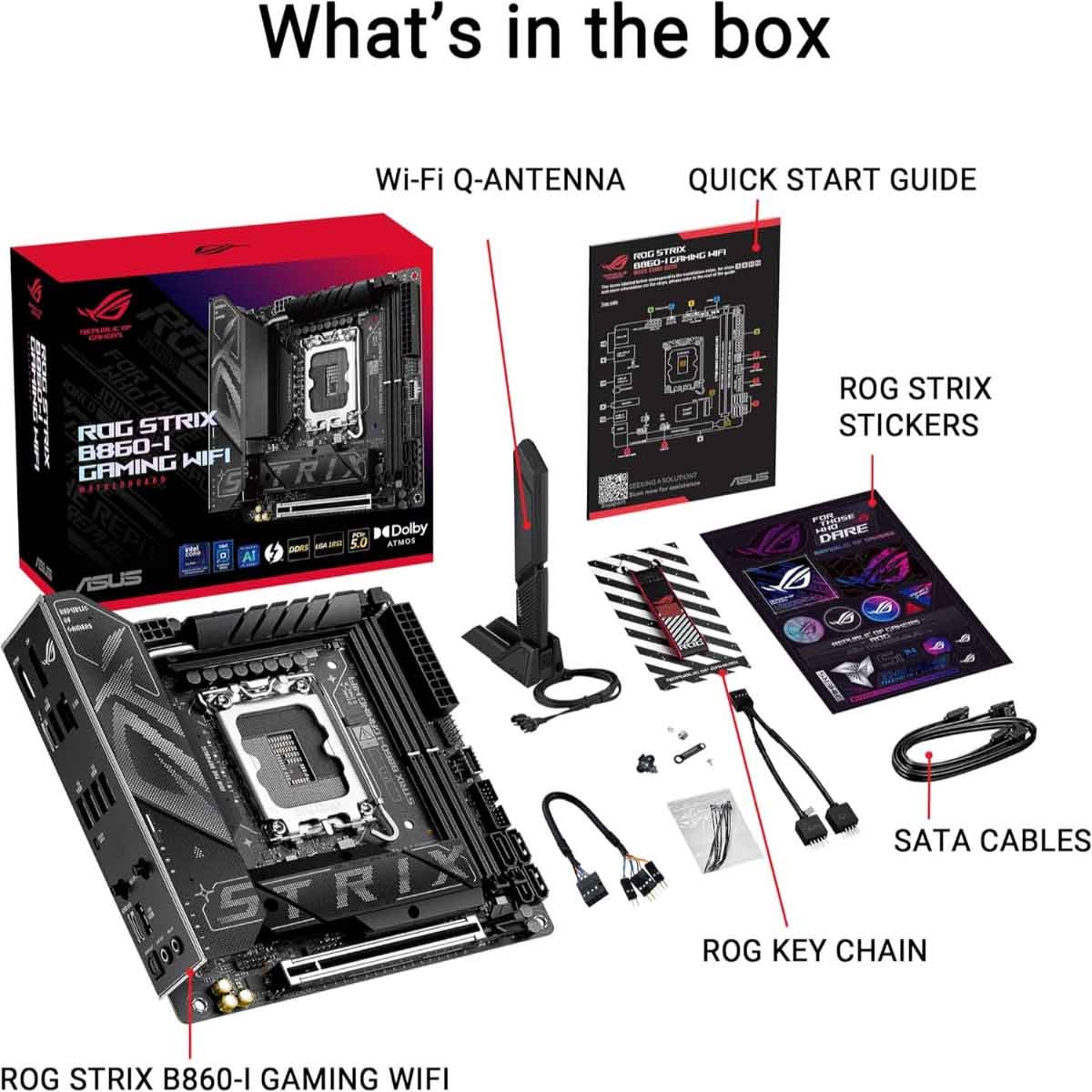 Asus ROG Strix B860-I Gaming WiFi Motherboard