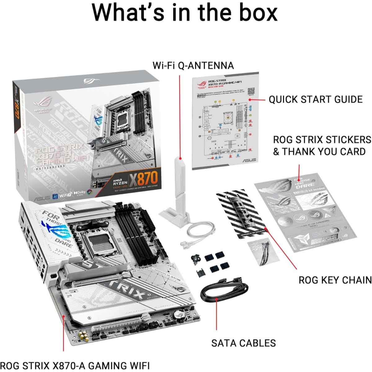 أسوس لوحة أم آر أو جي ستريكس إكس870-إيه غيمينغ واي فاي