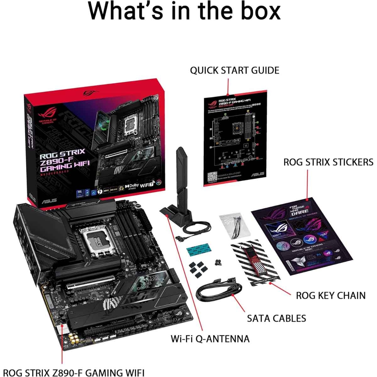 أسوس روج ستريكس Z890-F واي فاي لوحة أم للألعاب