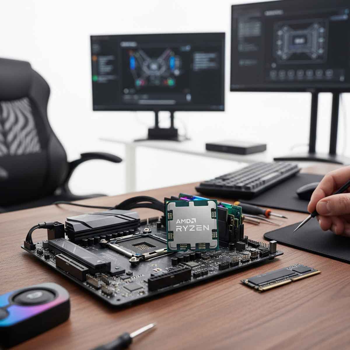 إيه إم دي رايزن 5 8600G معالج بسرعة 5.0GHz بعدد 6 أنوية و12 خيط معالجة وذاكرة 22MB