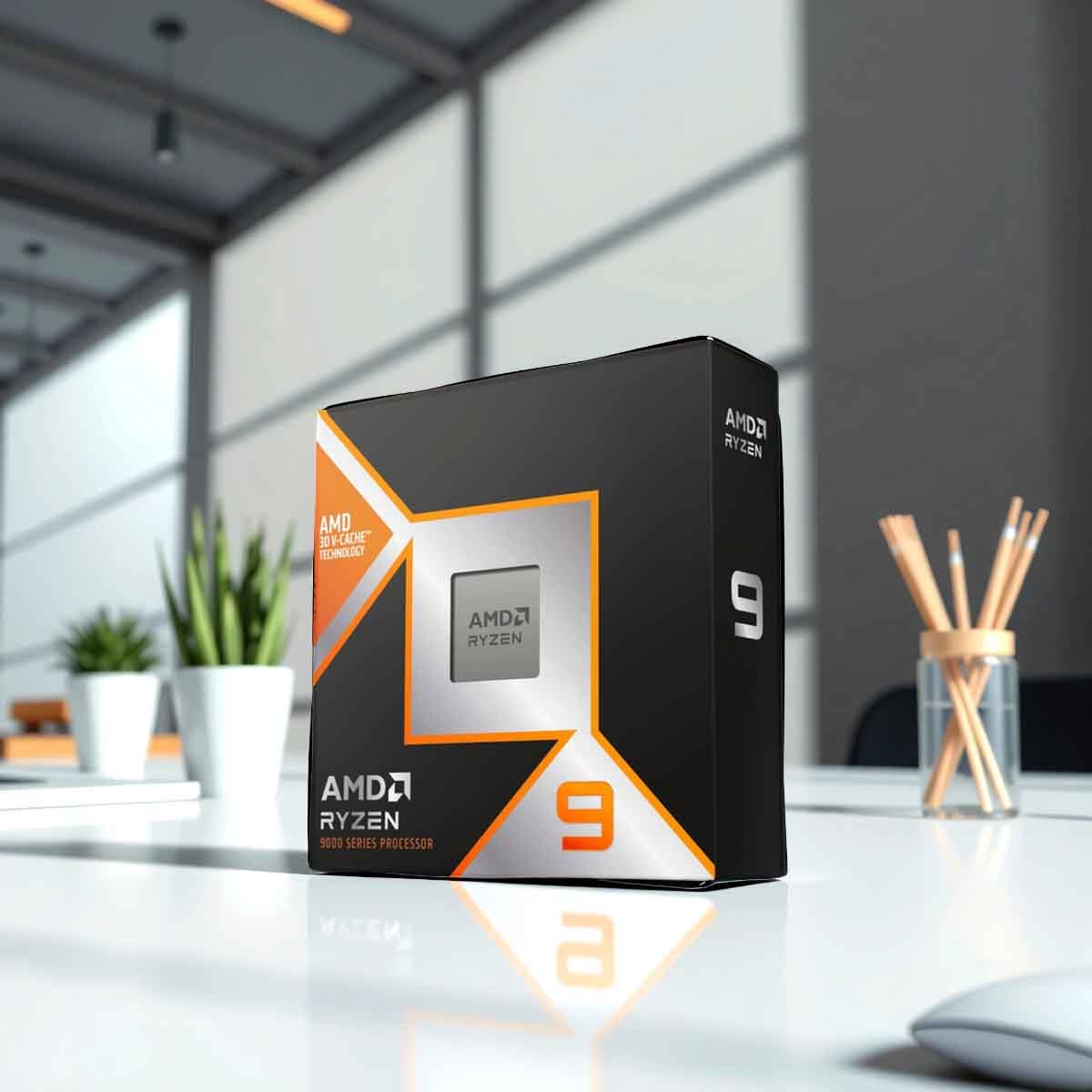 إيه إم دي رايزن 9 9950 إكس 3 دي معالج بسرعة 5.7 جيجاهرتز و16 نواة و32 خيط معالجة وذاكرة مؤقتة 144 ميجابايت