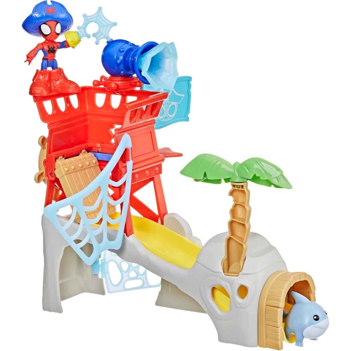 Spidey & His Amazing Friends Water-Webs Spidey Island Playset Unisex, 3-4 Years